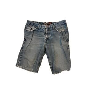 Cinch Flame Resistant Blue Jeans Shorts W:37 L:11